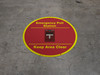 Emergency Pull Station - Keep Area Clear - Floor Sign Emergency Pull Station - Keep Area Clear - Floor Sign