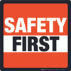 Safety First (Orange/Square) - Floor Sign Safety First (Orange/Square) - Floor Sign