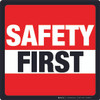 Safety First (Red/Square) - Floor Sign Safety First (Red/Square) - Floor Sign