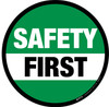Safety First (Green/Circle) - Floor Sign