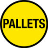 Pallets (Yellow Circle) - Floor Sign