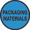 Packaging Materials (Blue Circle) - Floor Sign