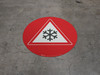 Ice Hazard (Red Circle) - Floor Sign Ice Hazard (Red Circle) - Floor Sign