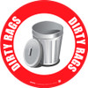 Dirty Rags (White/Red with Graphic) - Floor Sign Dirty Rags (White/Red with Graphic) - Floor Sign
