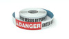 Danger: Enter Vessel By Permit Only - Inline Printed Floor Marking Tape