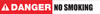 Danger: No Smoking - Inline Printed Floor Marking Tape