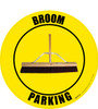 Broom Parking (Real) Floor Sign Broom Parking (Real) Floor Sign