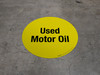 Used Motor Oil Floor Sign