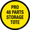 Pro 48 Parts Storage Tote Floor Sign