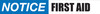 Notice: First Aid - Inline Printed Floor Marking Tape Notice: First Aid - Inline Printed Floor Marking Tape