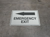 Glow: Emergency Exit Arrow Left (Rectangle) - Floor Sign Glow: Emergency Exit Arrow Left (Rectangle) - Floor Sign