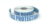 ANSI: Face Protection Mandatory Beyond This Point - Inline Printed Floor Marking Tape ANSI: Face Protection Mandatory Beyond This Point - Inline Printed Floor Marking Tape