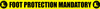 ANSI: Foot Protection Mandatory - Inline Printed Floor Marking Tape ANSI: Foot Protection Mandatory - Inline Printed Floor Marking Tape