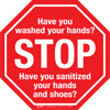 Stop Have you Washed Your Hands? Floor Sign