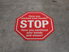 Stop Have you Washed Your Hands? Floor Sign