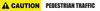 Caution: Pedestrian Traffic - Inline Printed Floor Marking Tape