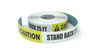 Caution: Stand Back 25 Ft. - Inline Printed Floor Marking Tape