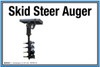 Wall Sign: (UR) Skid Steer Auger - 12"x18" (Peel-and-Stick Permanent Adhesive)