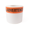 LabelTac Advertencia Die-Cut Labels Roll