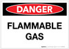 Danger: Flammable Gas - Label