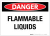 Danger: Flammable Liquids - Label Danger: Flammable Liquids - Label