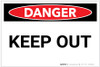 Danger: Keep Out Landscape - Label