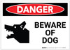 Danger: Beware of Dog - Label