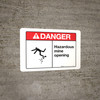 Danger - Hazardous Mine Opening - Wall Sign Danger - Hazardous Mine Opening - Wall Sign