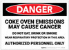 Danger: Coke Oven Emissions May Cause Cancer - Label
