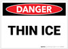 Danger: Thin Ice - Label