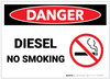Danger: Diesel No Smoking - Label