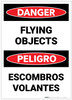 Danger: Flying Objects - Label Danger: Flying Objects - Label