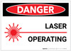Danger: Laser Operating - Label