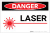 Danger: Laser with Graphic - Label Danger: Laser with Graphic - Label