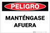 Danger: Keep Out - Spanish - Label