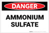 Danger: Ammonian Sulfate - Label