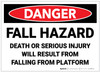 Danger: Fall Hazard Result In Death Injury - Label