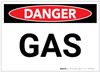 Danger: Gas Landscape - Label Danger: Gas Landscape - Label
