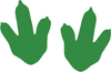 Smart Stripe Dinosaur Footprints