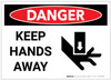 Danger: Keep Hands Away With Graphic - Label