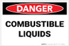 Danger: Combustible Liquids - Label
