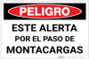 Danger: Spanish Look Out For Forklifts - Label Danger: Spanish Look Out For Forklifts - Label
