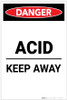 Danger: Acid Keep Away Portrait - Label