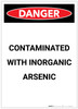 Danger: Contaminated With Inorganic Arsenic Portrait - Label