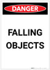 Danger: Falling Objects Portrait - Label Danger: Falling Objects Portrait - Label
