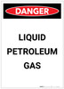 Danger: Liquid Petroleum Gas Portrait - Label
