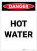 Danger: Hot Water Portrait - Label