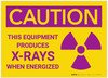 Caution: This Equipment Produces X Rays When Energized - Label Caution: This Equipment Produces X Rays When Energized - Label