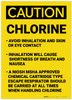 Caution: Chlorine Procedures - Label Caution: Chlorine Procedures - Label