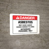 Danger - Asbestos - Wall Sign Danger - Asbestos - Wall Sign